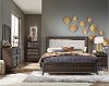 Contemporary Brown 4 Piece King Bedroom Set - Zephyr