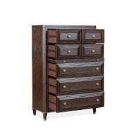 Contemporary Brown Chest of Drawers - Zephyr-2