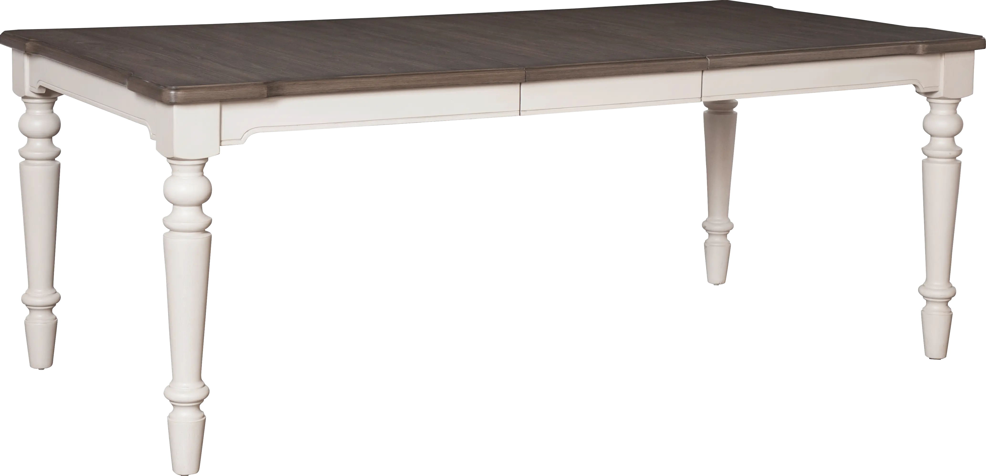 Farmhouse White and Gray Dining Room Table - Lexington-1