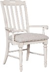 Farmhouse White Dining Room Arm Chair - Lexington