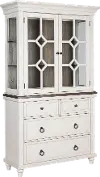 Lexington White and Gray Dining Room Cabinet