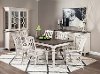 Farmhouse White and Gray 5 Piece Dining Room Set - Lexington