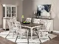 Lexington White and Gray 5 Piece Dining Room Set