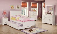 Contemporary White Twin Trundle - Chevy