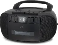 BCA209B GPX Boombox with CD, Cassette and AM/FM Radio - Black
