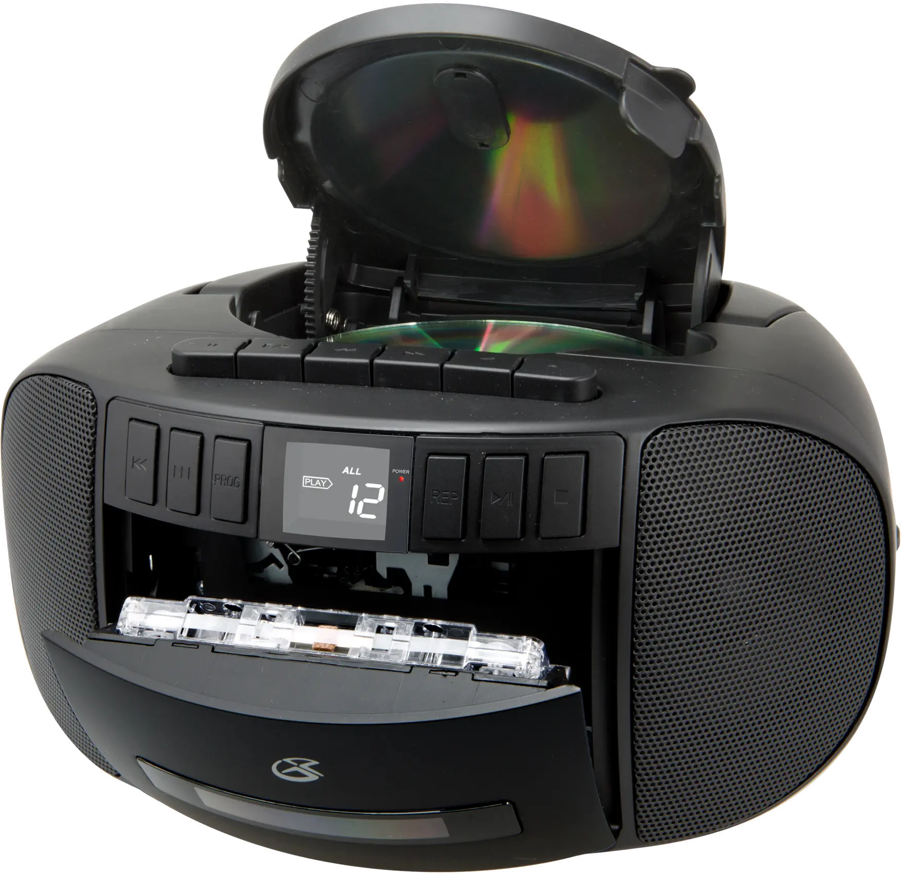 BCA209B GPX Boombox with CD, Cassette and AM/FM Radio - Black-2