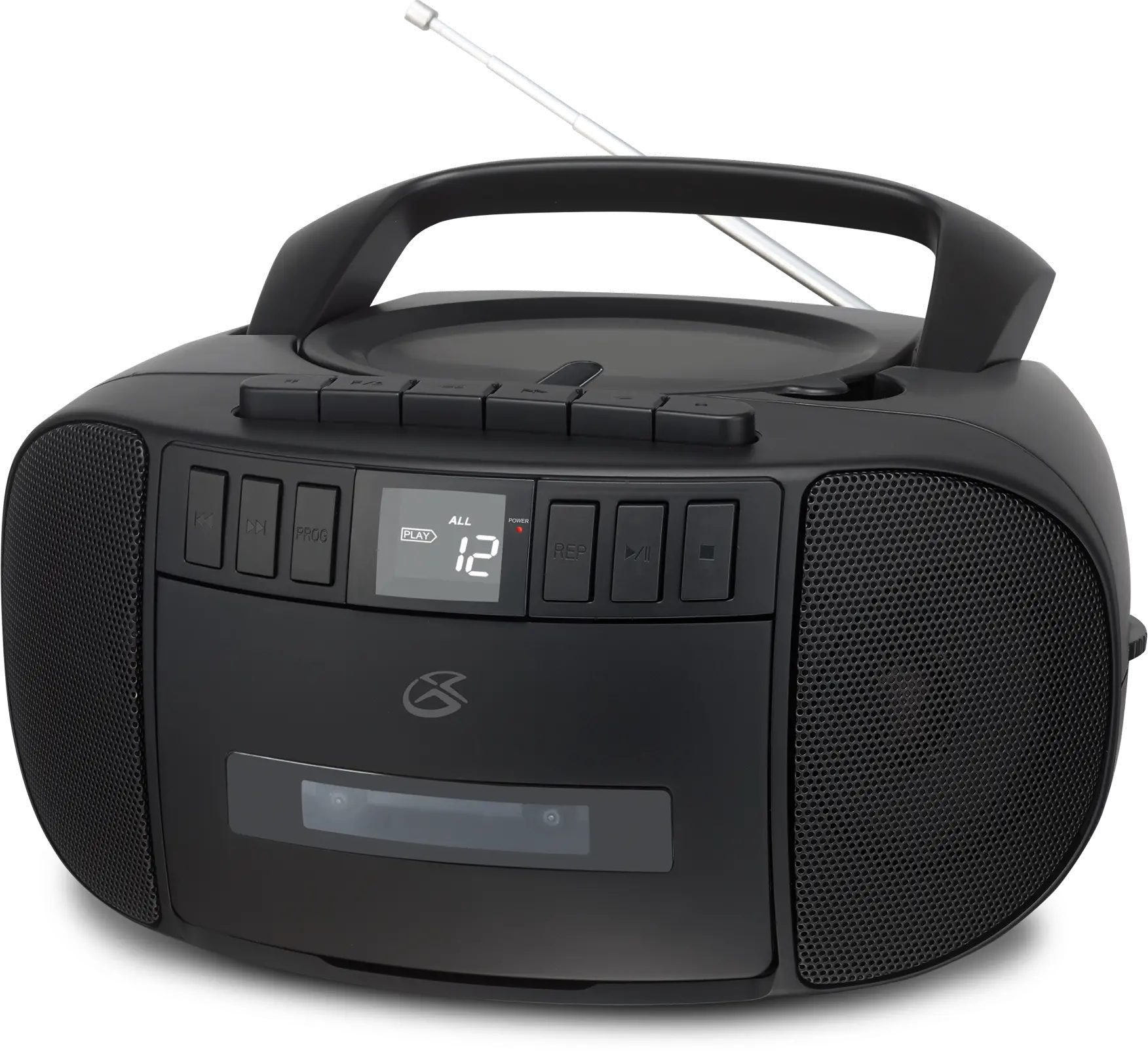 BCA209B GPX Boombox with CD, Cassette and AM/FM Radio - Black-4