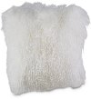 18 Inch White Snow Throw Pillow - Lucas