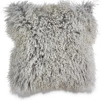 18 Inch Platinum Gray Throw Pillow - Lucas