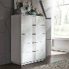 Contemporary White Chest of Drawers - Mirage