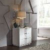 Contemporary White Nightstand - Mirage