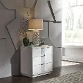 946-BR61 Mirage White Nightstand