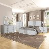 Contemporary White 4 Piece Queen Bedroom Set - Mirage