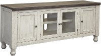 Stone Antique White Country 68 Inch TV Stand
