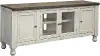 Stone Distressed White 68 TV Stand