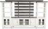 Antique White Country 4 Piece Entertainment Center - Stone
