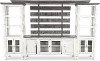 Stone Distressed White 4 Piece Entertainment Center