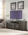 Willow Distressed Dark Gray 74 Inch TV Stand