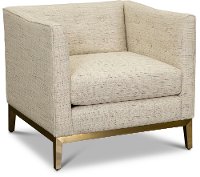 Modern Cream Chair - Modern Eclectic