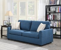 Slumber Denim Blue Queen Sofa Bed