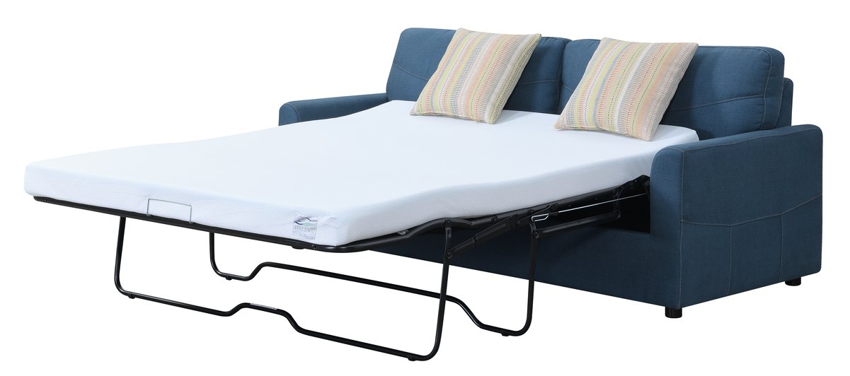 Slumber Denim Blue Queen Sofa Bed-2