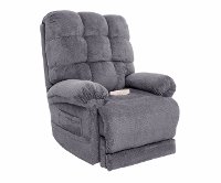 Slate Gray Lift Recliner with Massage and Heat - Venus
