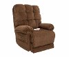 Nutmeg Brown Lift Recliner with Massage and Heat - Venus