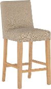 63-8SLNATLNNSND Beige Slipcover Upholstered 31 Inch Bar Stool - Jennifer