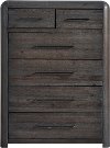 Clearance Modern Java Brown Chest of Drawers - Oakley