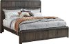 Clearance Modern Java Brown King Size Bed - Oakley