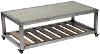 Clearance Modern Rectangular Coffee Table with Faux Concrete Top - Blaine