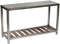 Modern Sofa Table with Faux Concrete Top - Blaine