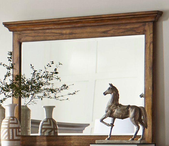 Classic Heirloom Oak Mirror - Eagle Mountain