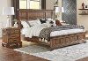 Classic Heirloom Oak Queen Bed - Eagle Mountain