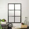 Dark Bronze Metal Framed Wall Mirror