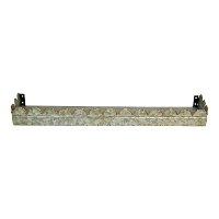 Galvanized Metal Wall Shelves with Scalloped Detailing - Set of 3-3