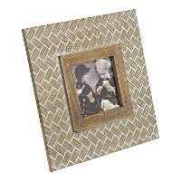 4x4 Square Whitewash Wooden Picture Frame-3