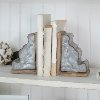 Clearance Two Tone Metal and Wood Corbel Bookend Pair