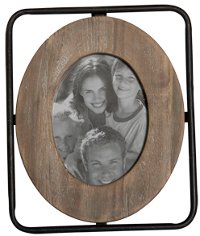 4x6 Wood and Metal Picture Frame