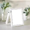 White Wood Picture Frame with Built in Easel