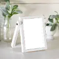 White Wood Picture Frame with Built in Easel