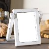 White Wood Picture Frame with Built in Easel