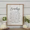 Clearance Distressed White Wooden Someday Wall Sign Decor with Black Font