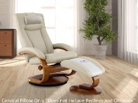 Beige Relax-R Breathable Air Leather Cervical Pillow-2