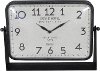 Industrial Black Metal Tabletop Clock