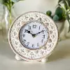 Clearance White Wash Wooden Tabletop Clock