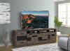 Modern Driftwood and Gray 92 inch TV Stand - River Rock