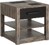 Modern Gray End Table - River Rock