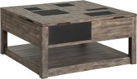 Modern Gray Lift Top Coffee Table - River Rock