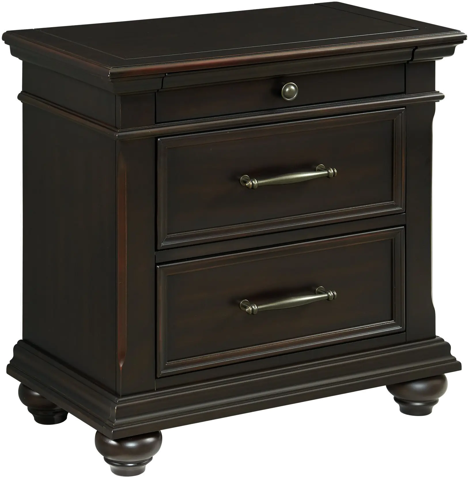 Slater Black Nightstand-1